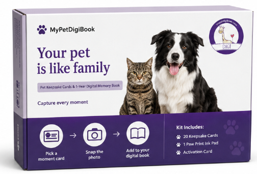 The MyPetDigiBook Pet Keepsake Gift Box
